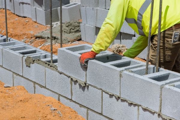 Concrete Blocks Installation in Allen