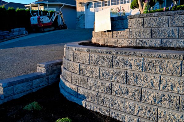 Stone Retaining Wall Repair in Allen