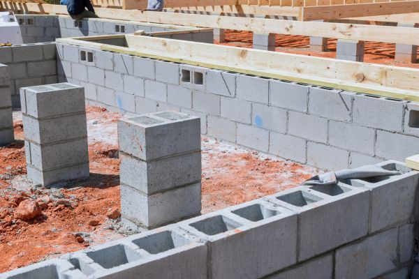 Cement Block Installation in Allen
