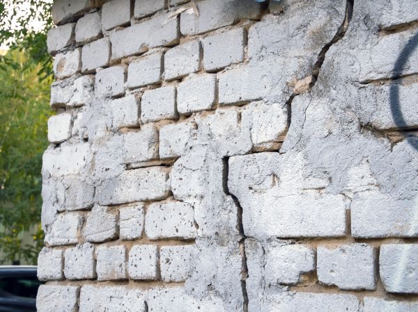 Cracked Brick Wall Repair in Allen